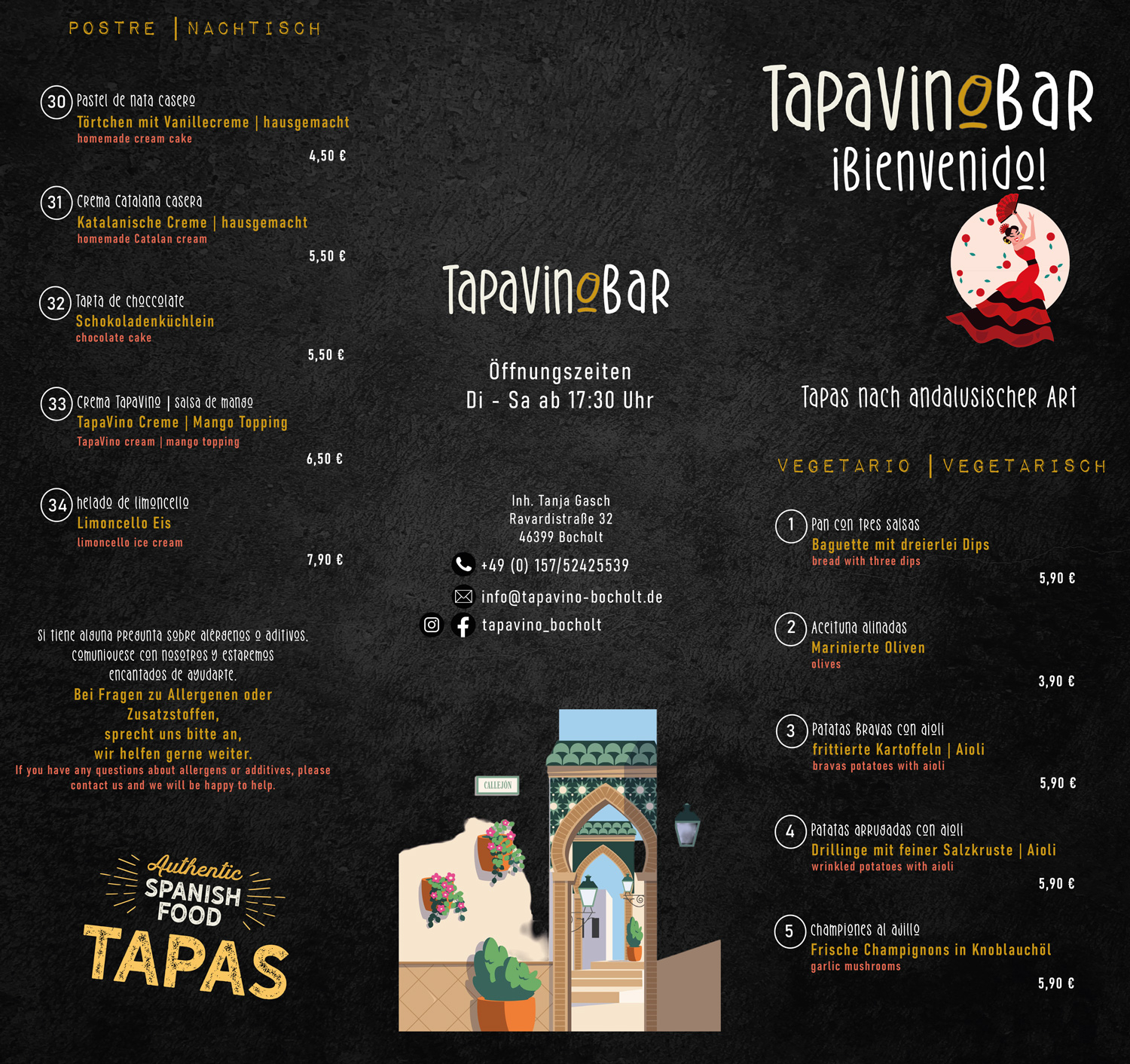 Tapaskarte TapaVino