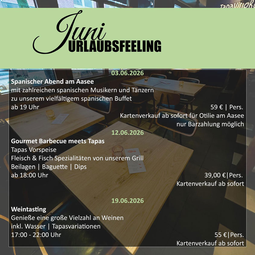 Kulinarischer Kalender TapaVino