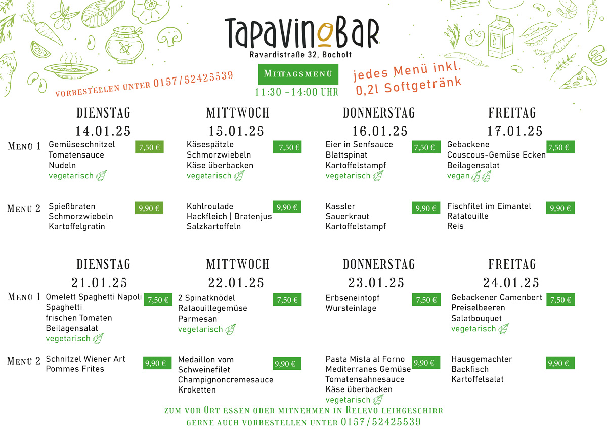 Tapaskarte TapaVino